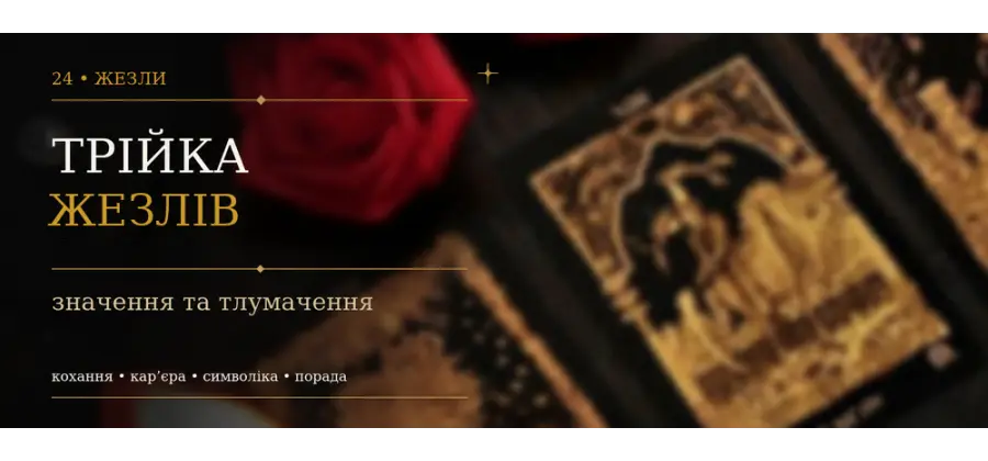Трійка Жезлів: значення карти Таро