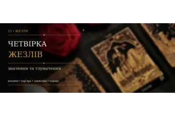 Четвірка Жезлів: значення карти Таро