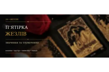 П’ятірка Жезлів: значення карти Таро