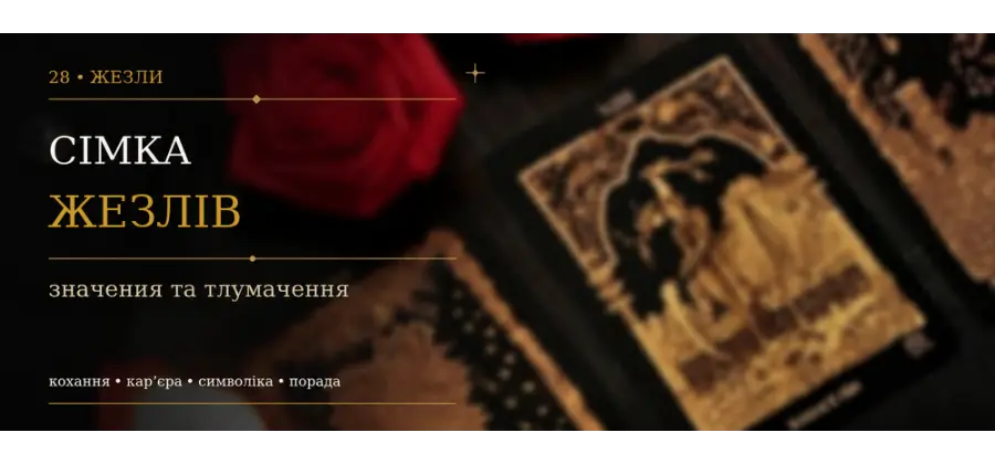 Сімка Жезлів: значення карти Таро