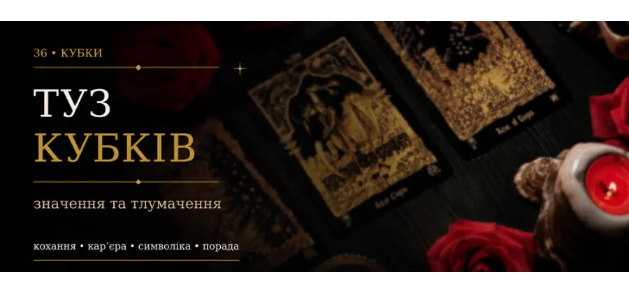 Туз Кубків: значення карти Таро