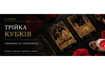 Трійка Кубків: значення карти Таро