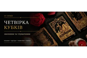 Четвірка Кубків: значення карти Таро