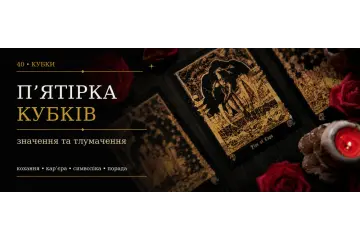 П’ятірка Кубків: значення карти Таро