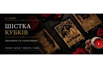 Шістка Кубків: значення карти Таро