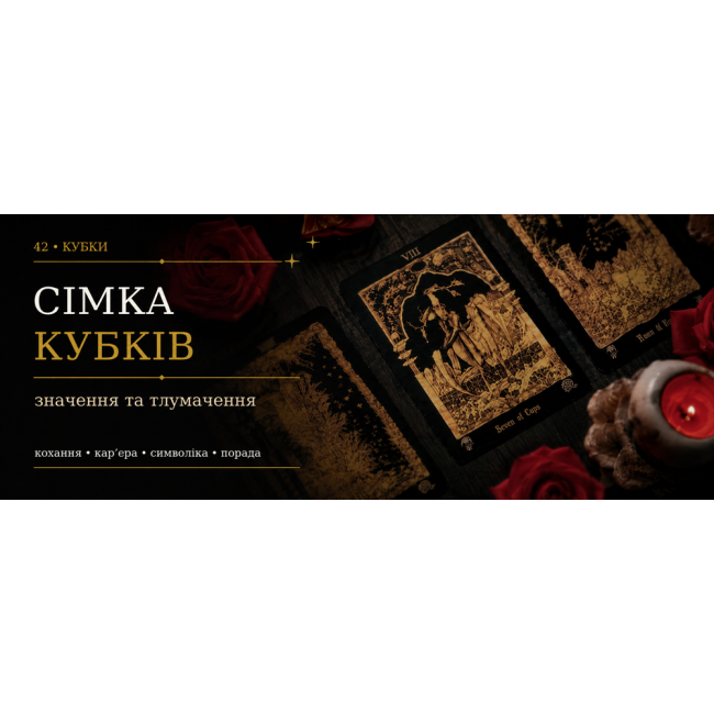 Сімка Кубків: значення карти Таро
