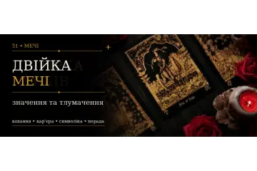 Двійка Мечів: значення карти Таро