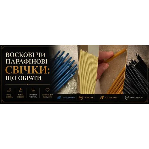 Воскові чи парафінові свічки: що обрати