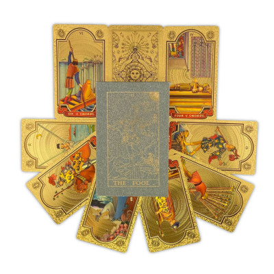 Карти Таро - Золоте пластикове таро Райдера Уейта (Gold Foil Tarot)